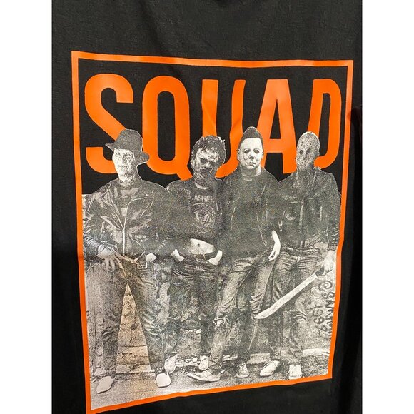 New Squad Sleeveless Horror Villains T-Shirt Black Orange Medium NWOT - Picture 2 of 7